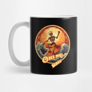 Halloween Surfer skeleton Mug